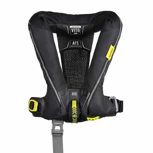Deckvest Vito 2.0 Hammar Inflatable Life Jacket with Deck Harness, 170N with AFS Black Deckvest Vito 2.0 Hammar Inflatable Life Jacket with Deck Harness, 170N with AFS Black