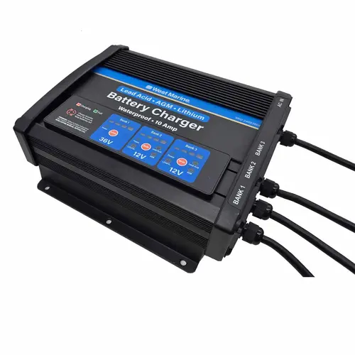 2X12V 10A + 36V 10A, 3 Bank Mounted Battery Charger 2X12V 10A + 36V 10A, 3 Bank Mounted Battery Charger