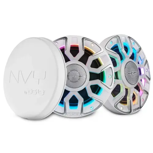 6.5" Marine Coaxial Speaker With Kevlar Cone, Bullet Tweeter, Neodymium Magnet, and Digital LED Lights 200W RMS 4-Ohm 6.5" Marine Coaxial Speaker With Kevlar Cone, Bullet Tweeter, Neodymium Magnet, and Digital LED Lights 200W RMS 4-Ohm