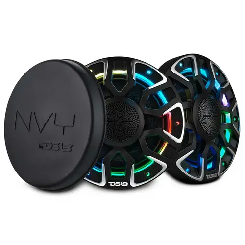 6.5" Marine Coaxial Speaker With Kevlar Cone, Bullet Tweeter, Neodymium Magnet, and Digital LED Lights 200W RMS 4-Ohm 6.5" Marine Coaxial Speaker With Kevlar Cone, Bullet Tweeter, Neodymium Magnet, and Digital LED Lights 200W RMS 4-Ohm