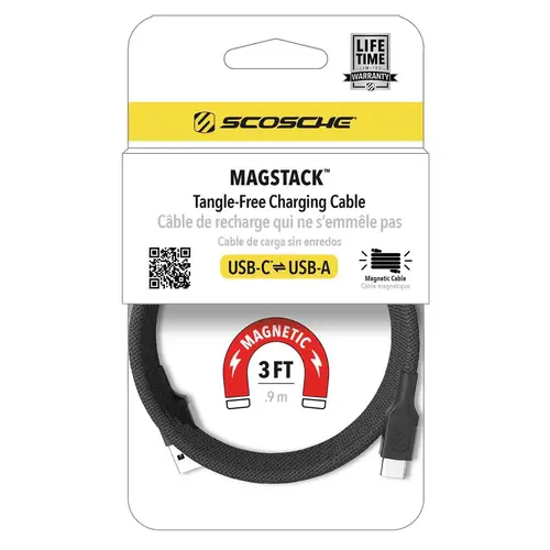 MagStack Magnetic Cable, USB-A to USB-C, 3 Feet MagStack Magnetic Cable, USB-A to USB-C, 3 Feet