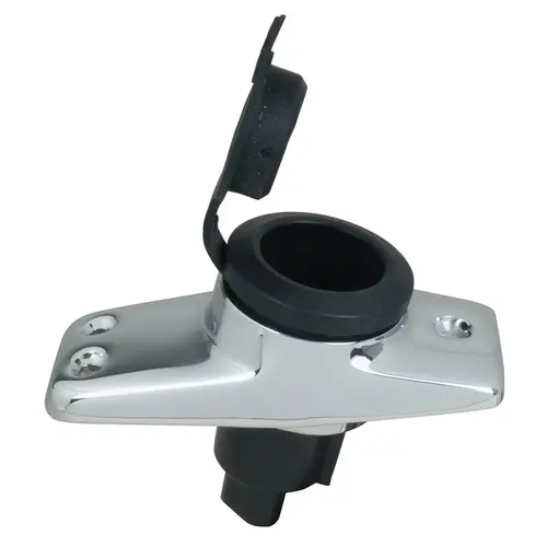 Plug-In Type Base, 16 degree Base, 2 Contacts, Accepts CAM Collar, Rectangular Black/Silver Plug-In Type Base, 16 degree Base, 2 Contacts, Accepts CAM Collar, Rectangular Black/Silver