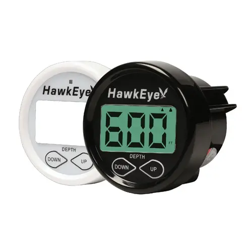 Hawkeye DepthTrax 2B Digital Depth Sounder, Transom-mount/In-hull Transducer Monochrome Hawkeye DepthTrax 2B Digital Depth Sounder, Transom-mount/In-hull Transducer Monochrome