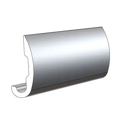 Aluminum Rub Rail - 3/4"H x 3/8"W x 12 ftL, #8 Screws Silver Aluminum Rub Rail - 3/4"H x 3/8"W x 12 ftL, #8 Screws Silver