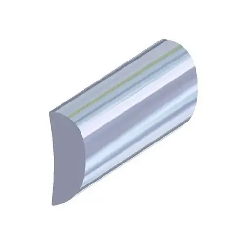 Aluminum Rub Rail - 1/2"H x 3/16"W x 12 ftL, #6 Screws Silver Aluminum Rub Rail - 1/2"H x 3/16"W x 12 ftL, #6 Screws Silver