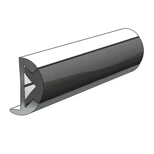 Aluminum Rub Rail 1"H x 1/2"W x 12 ftL, #8 Screws Silver Aluminum Rub Rail 1"H x 1/2"W x 12 ftL, #8 Screws Silver