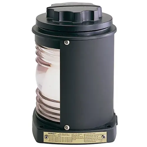 Deck Mount Stern Navigation Light White with Black Housing Deck Mount Stern Navigation Light White with Black Housing