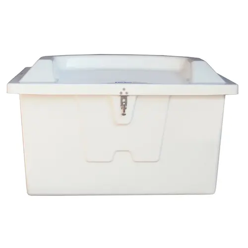 Small Seat Top Dock Box White Small Seat Top Dock Box White