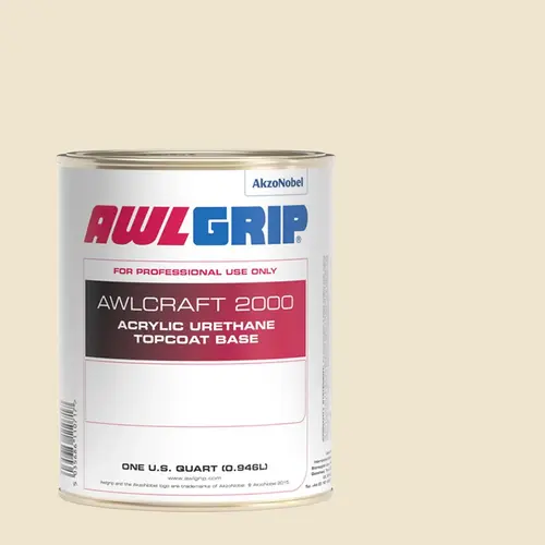 Awlcraft 2000 Acrylic Urethane High-Gloss Topcoat, Cream, Quart Awlcraft 2000 Acrylic Urethane High-Gloss Topcoat, Cream, Quart