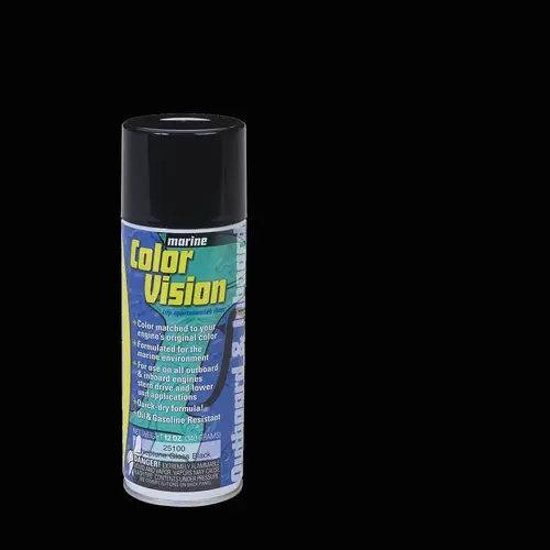 Marine Color Vision Engine Enamel Spray Paint, Neptune Gloss Black Marine Color Vision Engine Enamel Spray Paint, Neptune Gloss Black