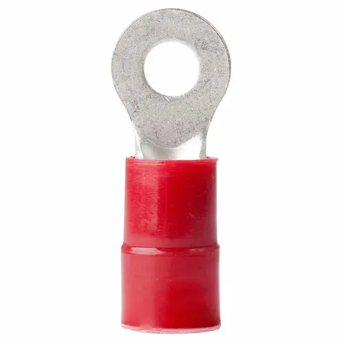 8 AWG Nylon Ring Terminals, #10, Red, 25-Pack 8 AWG Nylon Ring Terminals, #10, Red, 25-Pack