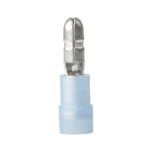 16-14 AWG Male Nylon Snap Plugs, Clear Blue, 25-Pack 16-14 AWG Male Nylon Snap Plugs, Clear Blue, 25-Pack