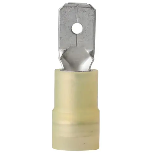 12-10 AWG Male Nylon Disconnects, Yellow, 4-Pack 12-10 AWG Male Nylon Disconnects, Yellow, 4-Pack