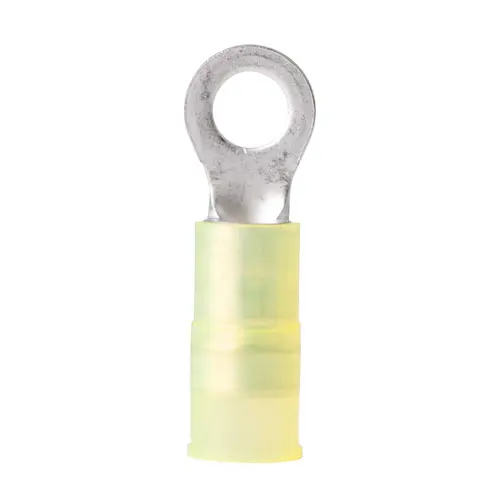 12-10 AWG Nylon Ring Terminals, #8, Yellow, 5-pack 12-10 AWG Nylon Ring Terminals, #8, Yellow, 5-pack