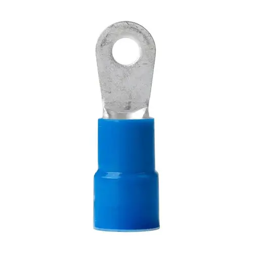 6 AWG Nylon Ring Terminal, 5/16", Blue 6 AWG Nylon Ring Terminal, 5/16", Blue
