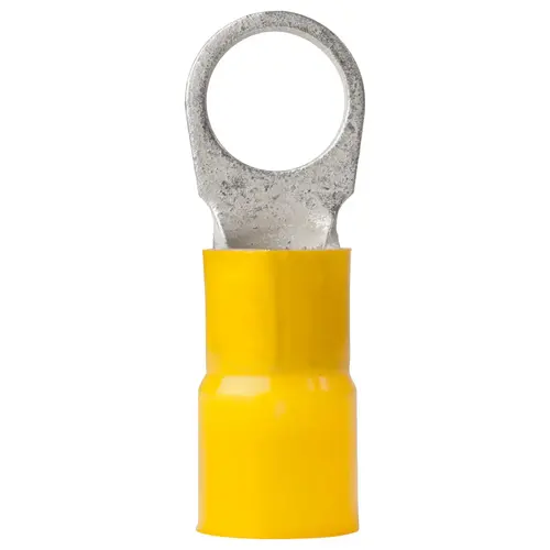 4 AWG Nylon Ring Terminal, 1/2", Yellow 4 AWG Nylon Ring Terminal, 1/2", Yellow