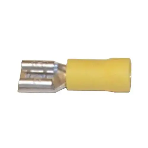 12-10 AWG Female Quick Disconnects, Yellow, 10-Pack 12-10 AWG Female Quick Disconnects, Yellow, 10-Pack
