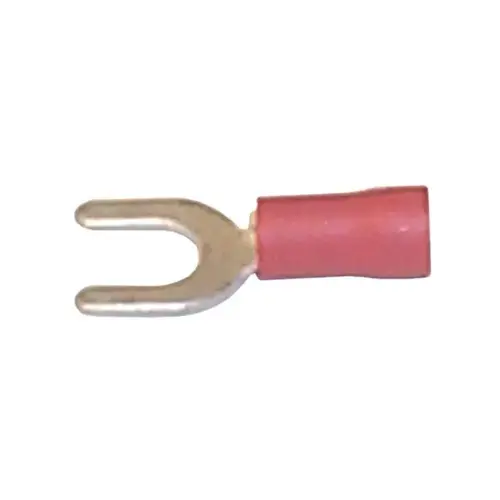 22-18 AWG Spade Lug Terminals, #10, Red, 100-Pack 22-18 AWG Spade Lug Terminals, #10, Red, 100-Pack