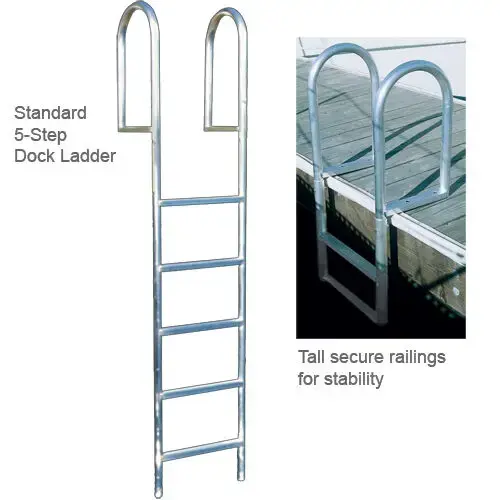 Straight Dock Ladder, 4-Step, Wide Rung Straight Dock Ladder, 4-Step, Wide Rung