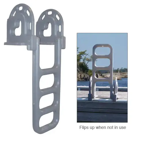 Polyethylene Flip-Up Dock Ladder Polyethylene Flip-Up Dock Ladder
