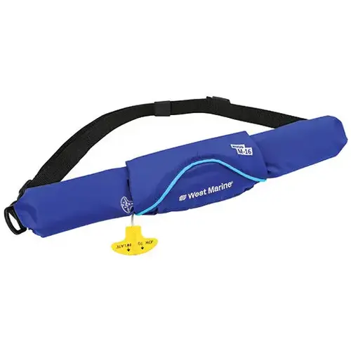 Ultra-Slim Manual Inflatable Life Jacket Belt Pack, Blue Ultra-Slim Manual Inflatable Life Jacket Belt Pack, Blue