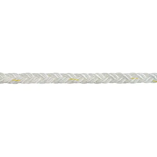5/8" Dia. Nylon Brait - 8 Plait Construction Line, Sold by the Foot White 5/8" Dia. Nylon Brait - 8 Plait Construction Line, Sold by the Foot White