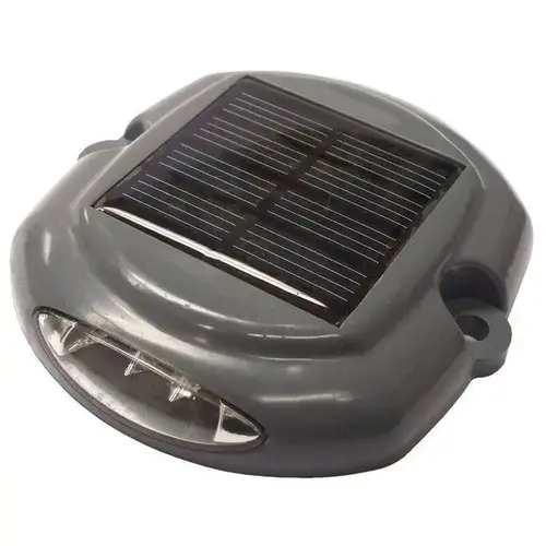 Solar LED Puck Light, 2-Pack White Solar LED Puck Light, 2-Pack White