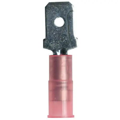 22-18 AWG Male Nylon Disconnects, Red, 100-Pack 22-18 AWG Male Nylon Disconnects, Red, 100-Pack