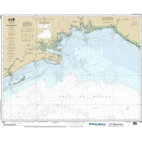 Maptech NOAA Recreational Waterproof Chart-Apalachee Bay, 11405 Maptech NOAA Recreational Waterproof Chart-Apalachee Bay, 11405