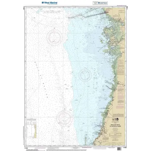 Maptech NOAA Recreational Waterproof Chart-Anclote Keys to Crystal River, 11409 Maptech NOAA Recreational Waterproof Chart-Anclote Keys to Crystal River, 11409