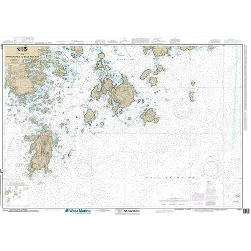 Maptech NOAA Recreational Waterproof Chart-Approaches to Blue Hill Bay, 13313 Maptech NOAA Recreational Waterproof Chart-Approaches to Blue Hill Bay, 13313