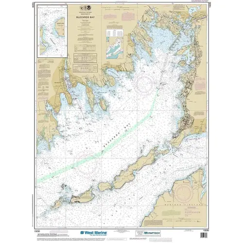 Maptech NOAA Recreational Waterproof Chart-Buzzards Bay; Quicks Hole, 13230 Maptech NOAA Recreational Waterproof Chart-Buzzards Bay; Quicks Hole, 13230