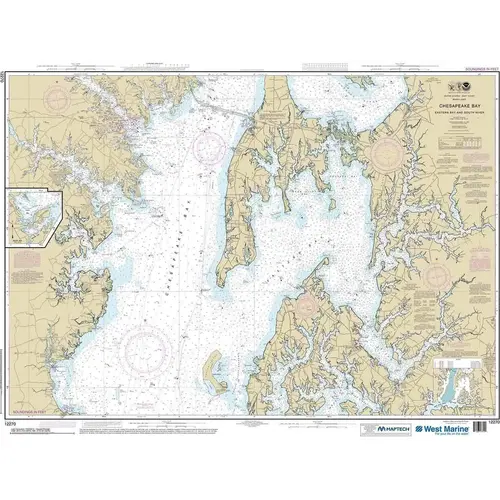 Maptech NOAA Recreational Waterproof Chart-Chesapeake Bay Eastern Bay and South River; Selby Bay, 12270 Maptech NOAA Recreational Waterproof Chart-Chesapeake Bay Eastern Bay and South River; Selby Bay, 12270