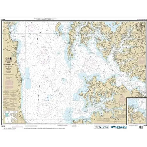 Maptech NOAA Recreational Waterproof Chart-Chesapeake Bay Choptank River and Herring Bay; Cambridge, 12266 Maptech NOAA Recreational Waterproof Chart-Chesapeake Bay Choptank River and Herring Bay; Cambridge, 12266