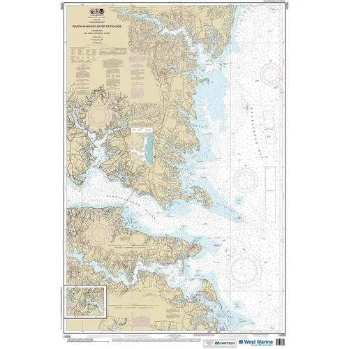 Maptech NOAA Recreational Waterproof Chart-Chesapeake Bay Rappahannock River Entrance, Piankatank and Great Wicomico Rivers, 12235 Maptech NOAA Recreational Waterproof Chart-Chesapeake Bay Rappahannock River Entrance, Piankatank and Great Wicomico Rivers, 12235