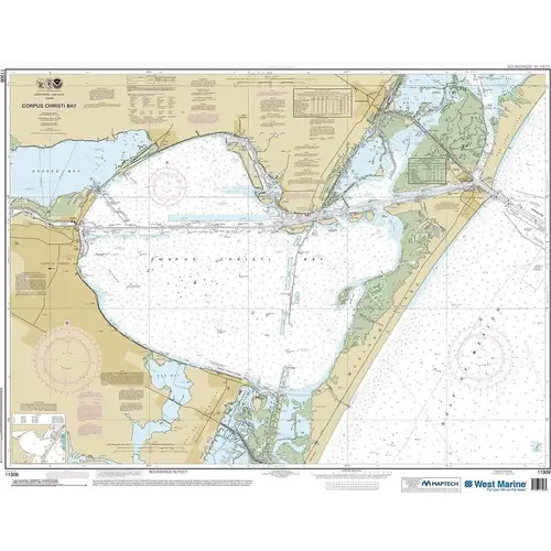 Maptech NOAA Recreational Waterproof Chart-Corpus Christi Bay, 11309 Maptech NOAA Recreational Waterproof Chart-Corpus Christi Bay, 11309