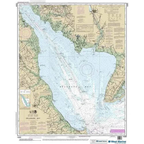 Maptech NOAA Recreational Waterproof Chart-Delaware Bay, 12304 Maptech NOAA Recreational Waterproof Chart-Delaware Bay, 12304