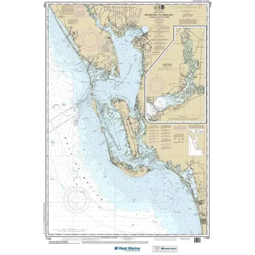 Maptech Recreational Waterproof Chart - Estero Bay to Lemon Bay, Including Charlotte Harbor, Continuation of Peace River Maptech Recreational Waterproof Chart - Estero Bay to Lemon Bay, Including Charlotte Harbor, Continuation of Peace River