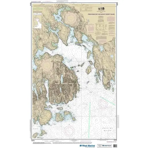 Maptech Recreational Waterproof Chart - Frenchman Bay and Mount Desert lsland Maptech Recreational Waterproof Chart - Frenchman Bay and Mount Desert lsland