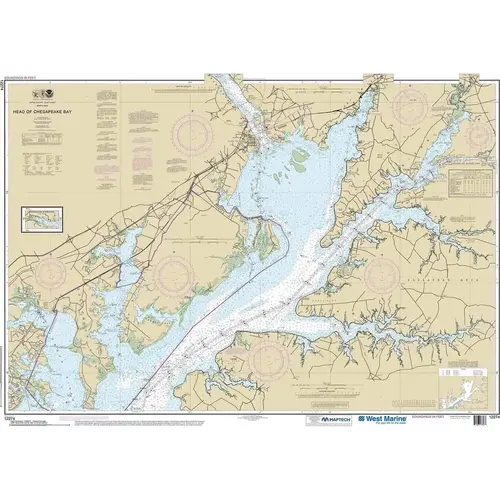 Maptech NOAA Recreational Waterproof Chart-Head of Chesapeake Bay, 12274 Maptech NOAA Recreational Waterproof Chart-Head of Chesapeake Bay, 12274