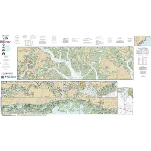 Maptech NOAA Recreational Waterproof Chart-Intracoastal Waterway Casino Creek to Beaufort River, 11518 Maptech NOAA Recreational Waterproof Chart-Intracoastal Waterway Casino Creek to Beaufort River, 11518