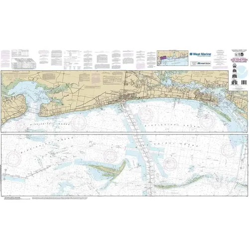 Maptech NOAA Recreational Waterproof Chart-Intracoastal Waterway Dog Keys Pass to Waveland, 11372 Maptech NOAA Recreational Waterproof Chart-Intracoastal Waterway Dog Keys Pass to Waveland, 11372