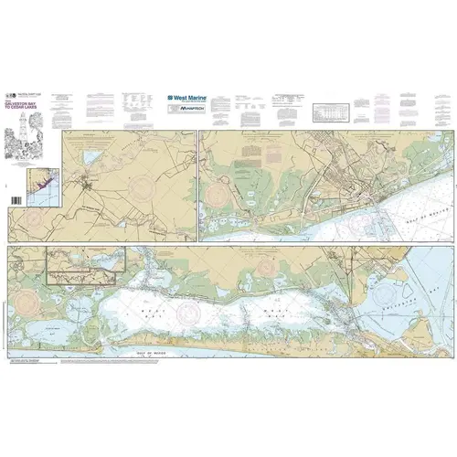 Maptech NOAA Recreational Waterproof Chart-Intracoastal Waterway Galveston Bay to Cedar Lakes, 11322 Maptech NOAA Recreational Waterproof Chart-Intracoastal Waterway Galveston Bay to Cedar Lakes, 11322