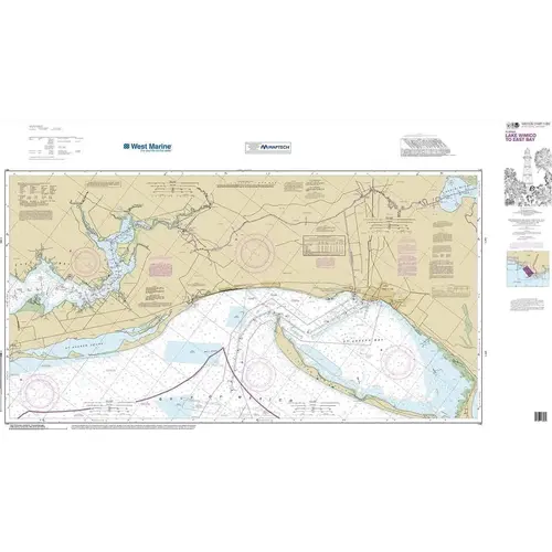 Maptech NOAA Recreational Waterproof Chart-Intracoastal Waterway Lake Wimico to East Bay, 11393 Maptech NOAA Recreational Waterproof Chart-Intracoastal Waterway Lake Wimico to East Bay, 11393