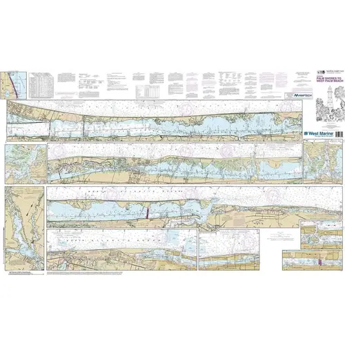 Maptech NOAA Recreational Waterproof Chart-Intracoastal Waterway Palm Shores to West Palm Beach (11472) Maptech NOAA Recreational Waterproof Chart-Intracoastal Waterway Palm Shores to West Palm Beach (11472)