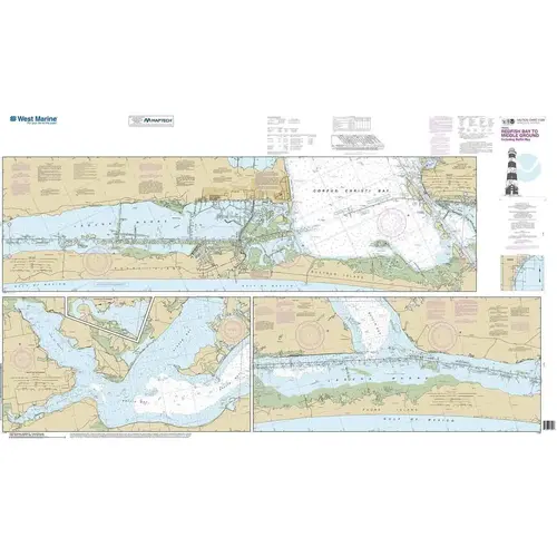 Maptech NOAA Recreational Waterproof Chart-Intracoastal Waterway Redfish Bay to Middle Ground, 11308 Maptech NOAA Recreational Waterproof Chart-Intracoastal Waterway Redfish Bay to Middle Ground, 11308