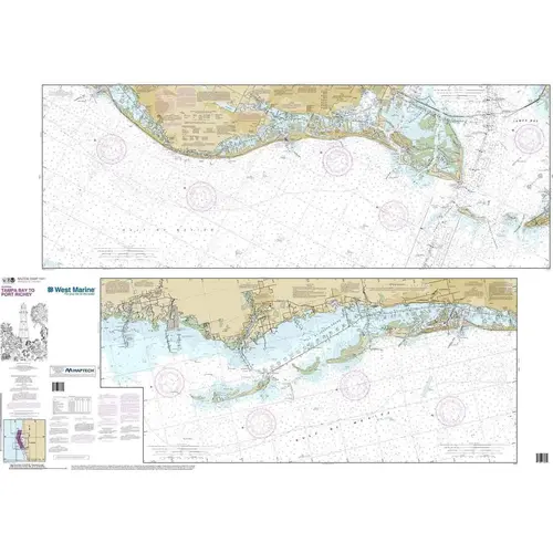 Maptech NOAA Recreational Waterproof Chart-Intracoastal Waterway Tampa Bay to Port Richey, 1411 Maptech NOAA Recreational Waterproof Chart-Intracoastal Waterway Tampa Bay to Port Richey, 1411