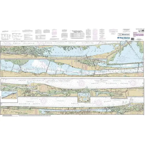 Maptech NOAA Recreational Waterproof Chart-Intracoastal Waterway Tolomato River to Palm Shores, 11485 Maptech NOAA Recreational Waterproof Chart-Intracoastal Waterway Tolomato River to Palm Shores, 11485