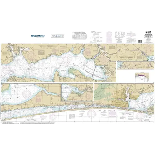 Maptech NOAA Recreational Waterproof Chart-Intracoastal Waterway West Bay to Santa Rosa Sound, 11385 Maptech NOAA Recreational Waterproof Chart-Intracoastal Waterway West Bay to Santa Rosa Sound, 11385