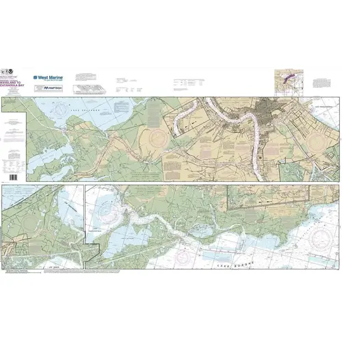 Maptech NOAA Recreational Waterproof Chart-Intracoastal Waterway Waveland to Catahoula, 11367 Maptech NOAA Recreational Waterproof Chart-Intracoastal Waterway Waveland to Catahoula, 11367